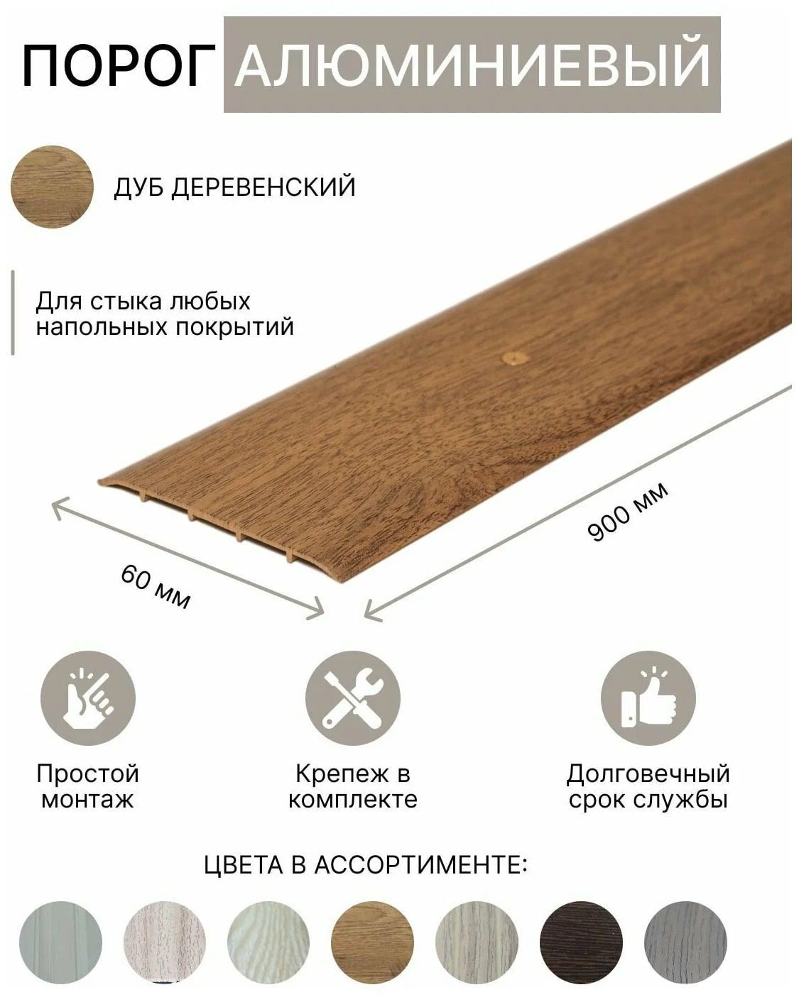 порожки металлические для пола в интерьере