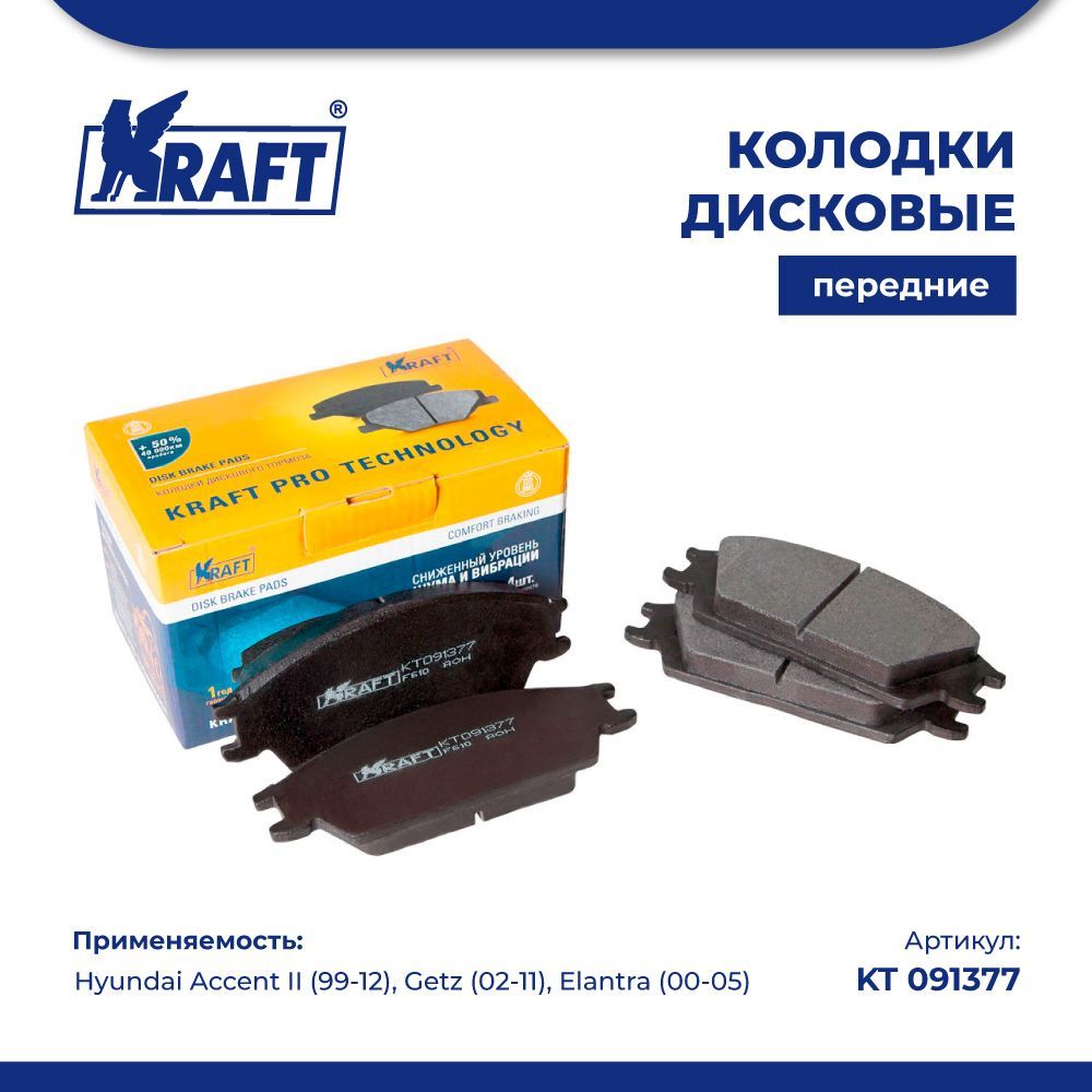Колодки передние гетц 1.4