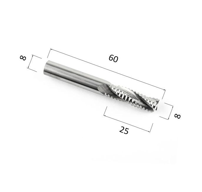 ФрезаDJTOLNMDRX8.25спиральнаятрехзаходнаясостружколомом(подереву,композиту(АКП),пластику)