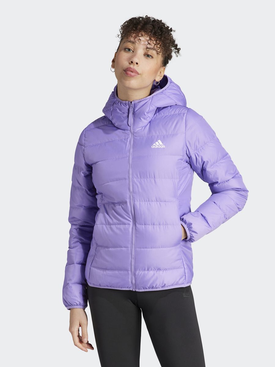 Adidas light down sales hooded jacket