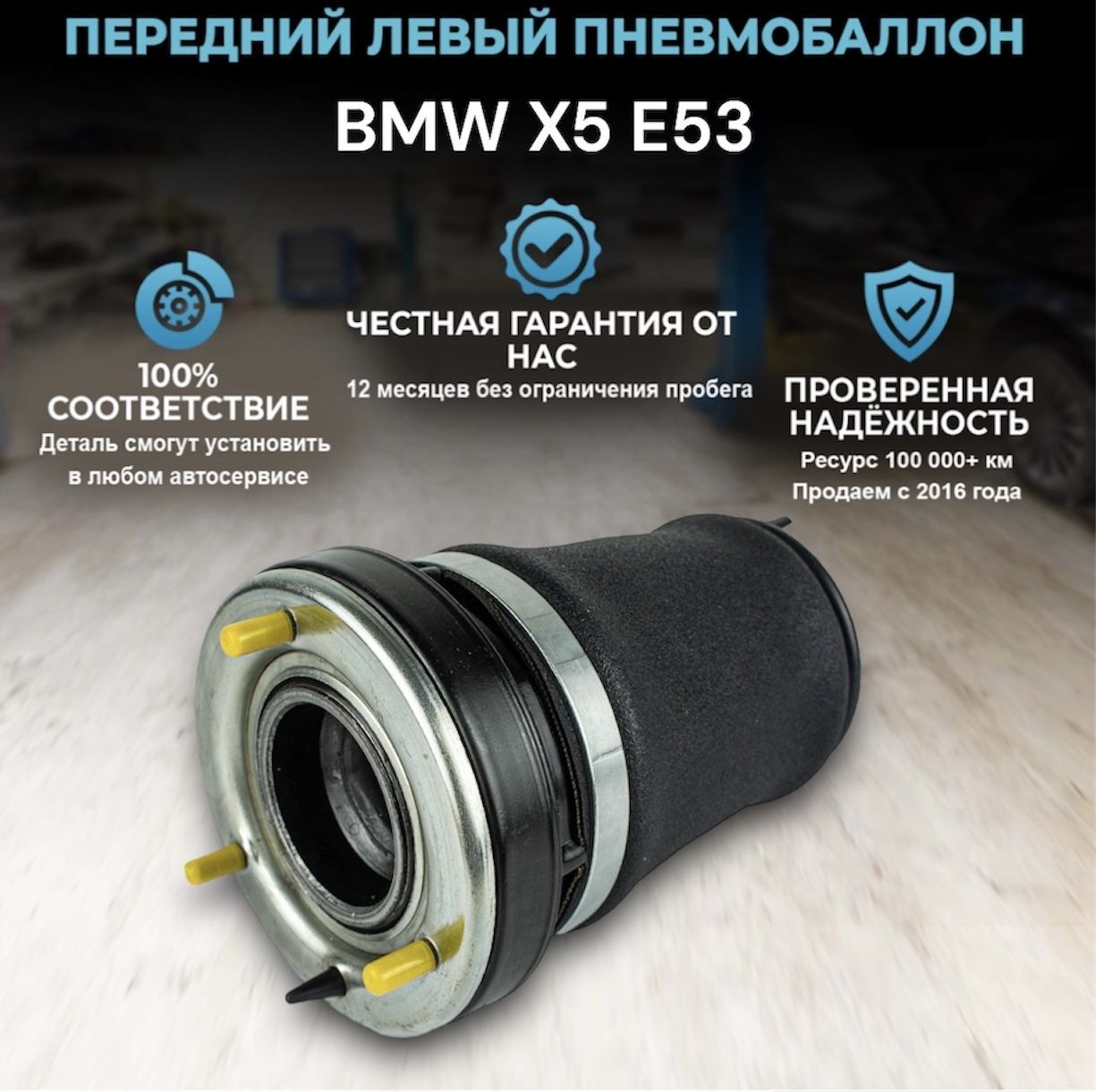 Пневмобаллон передний левый для BMW X5 E53