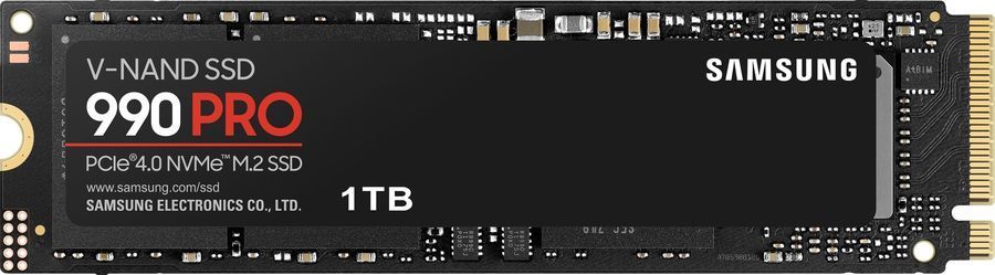 Samsung1ТБВнутреннийSSD-диск990PROM.2PCI-E4.0(MZ-V9P1T0BW)