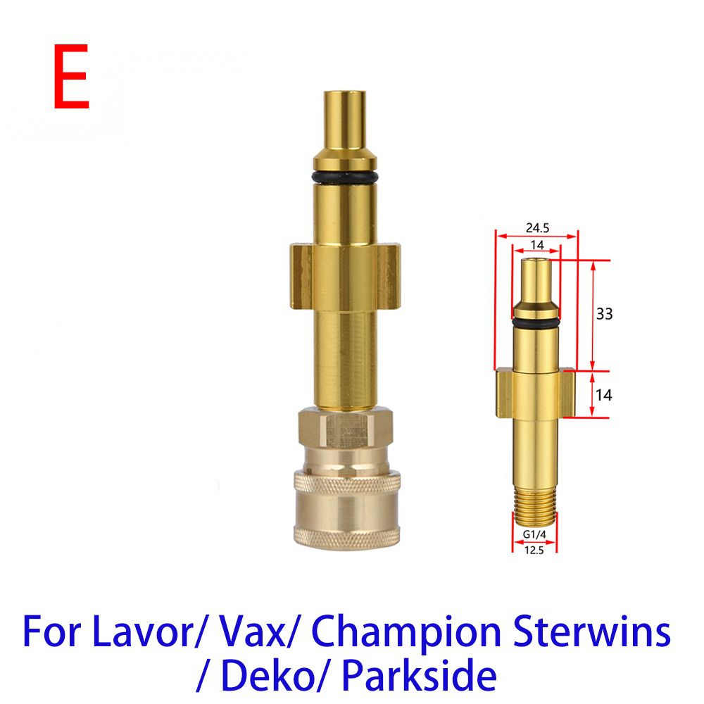Быстроразъемныйсоединитель1/4дюймадляпистолета-распылителядлямойкиподдавлениемLavorParksideDekoSterwins