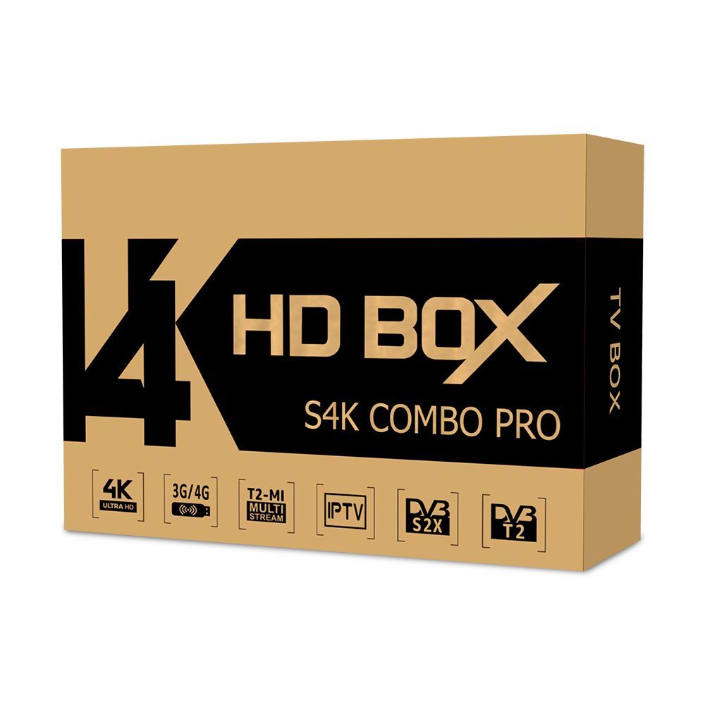 ТВ-тюнер HDBOX Спутниковый ресивер S4K Combo PRO, черный купить по выгодной  цене в интернет-магазине OZON (1263041415)