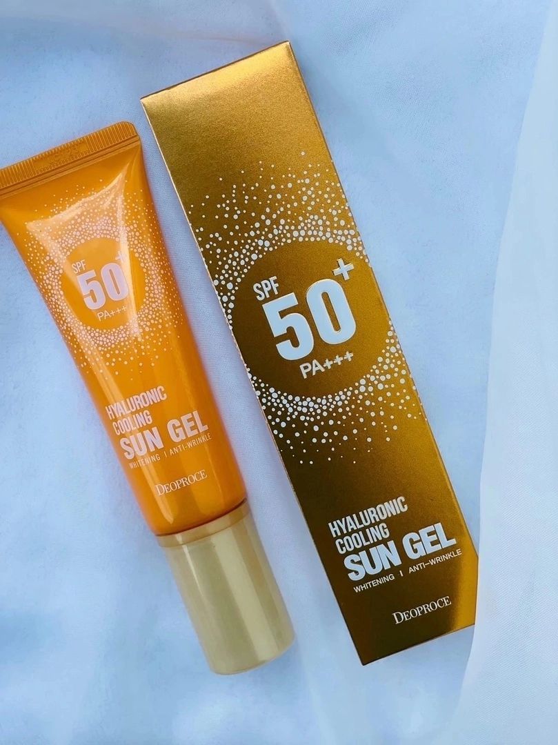 Солнцезащитный гель для лица отзывы. Гель Hyaluronic Cooling Sun Gel SPF 50 Deoproce. Sun Prof солнцезащитный.