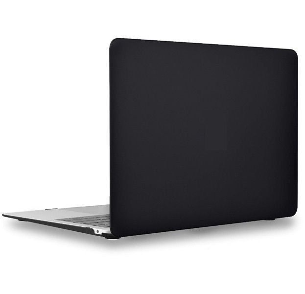 Чехол накладка для Macbook Air 15" (2023) (A2941, А3114) Gurdini пластик черный матовый