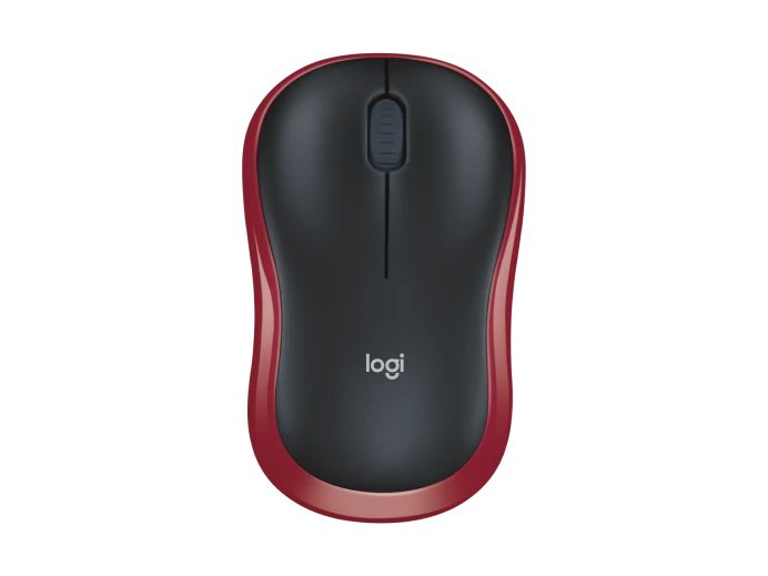 LogitechМышьбеспроводнаяM185,красный