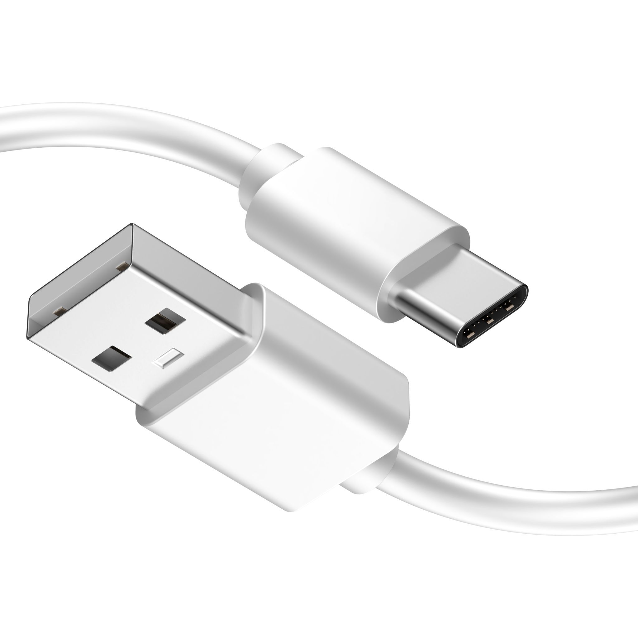 Зарядное устройство для телефона usb type c. USB шнур белый. White USB Cable
