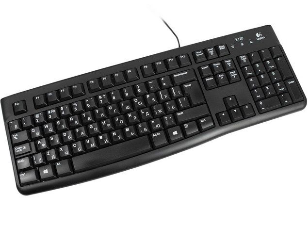 LogitechКлавиатурапроводнаяКлавиатураLogitechK120,Black,USB