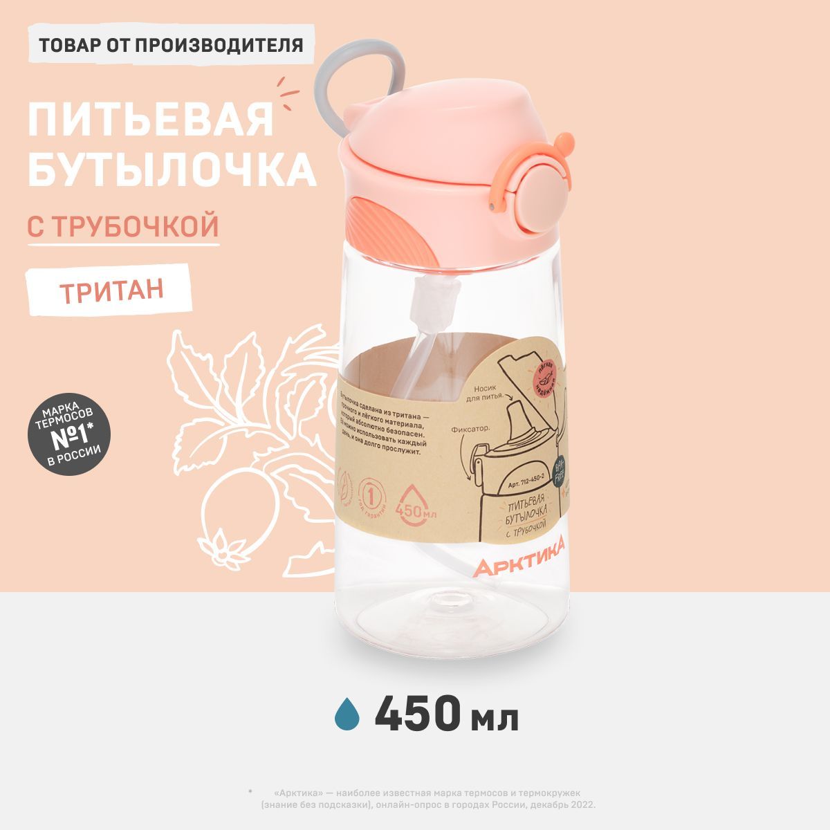 Бутылочка детская из тритана (для напитков) 712-450-2 кружка непроливайка  для детей - купить с доставкой по выгодным ценам в интернет-магазине OZON  (224300292)