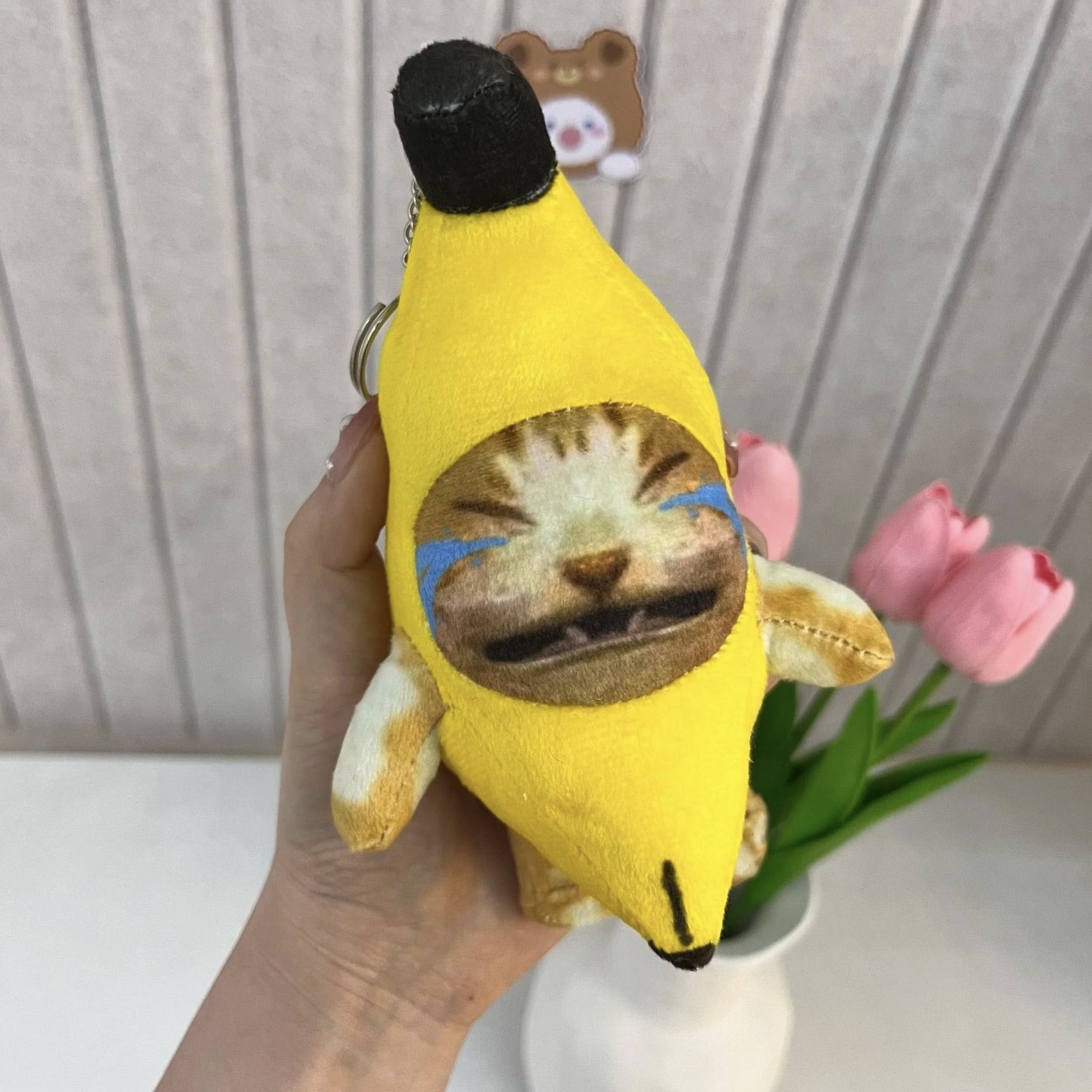 Кот банан плачет мем
