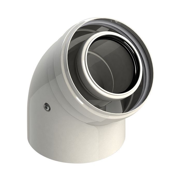 Колено коаксиального дымохода. Колено коаксиальное 45° 60x100. Колено Viessmann dn60/100 90°. Коаксиальный дымоход Protherm.
