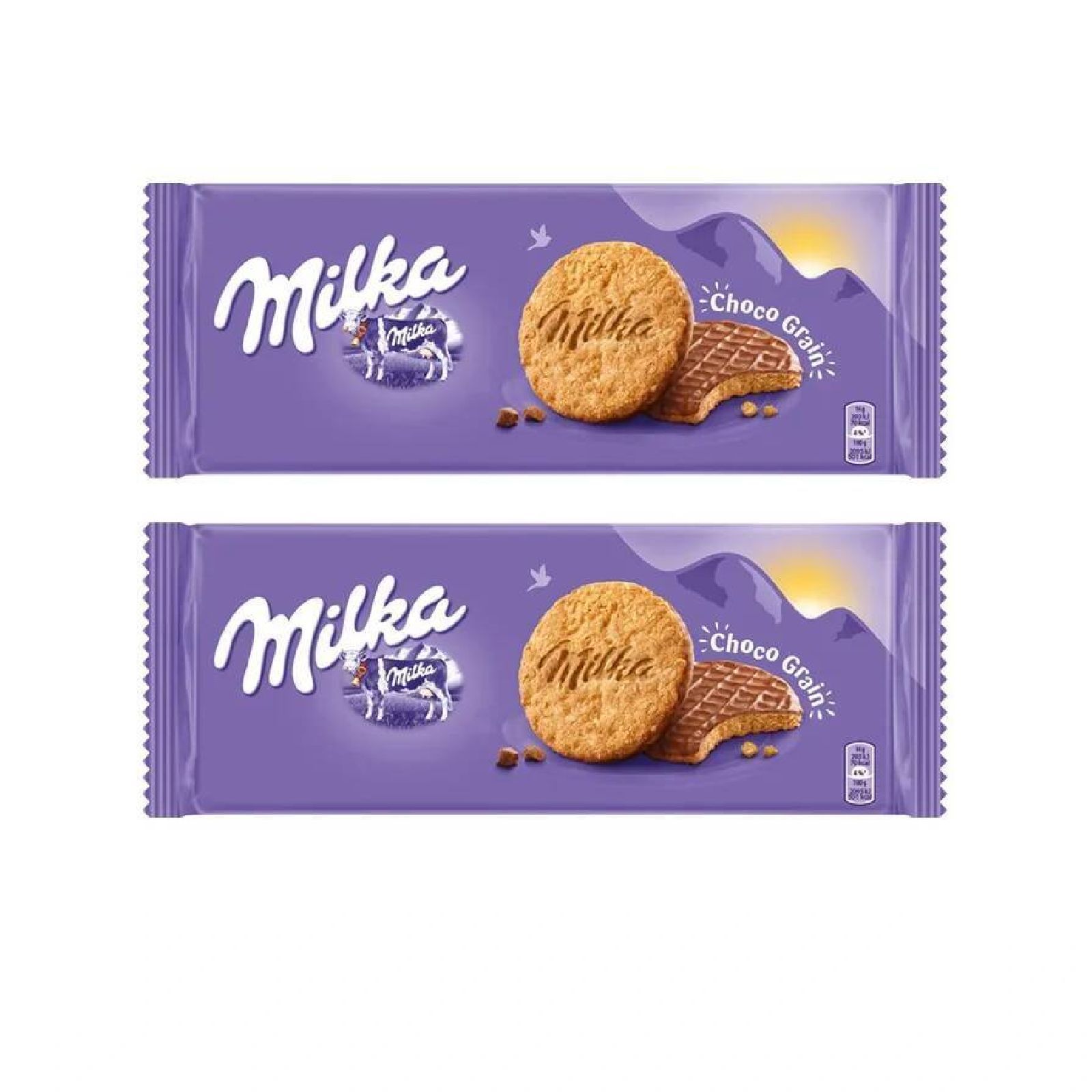 Печенье Milka Choco Grains, 2 шт по 126гр - купить с доставкой по выгодным  ценам в интернет-магазине OZON (1245506361)