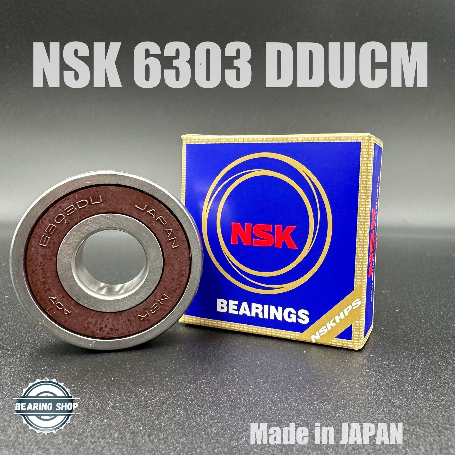 ПодшипникNSK6303DDUCM(180303)17*47*14MadeinJAPAN