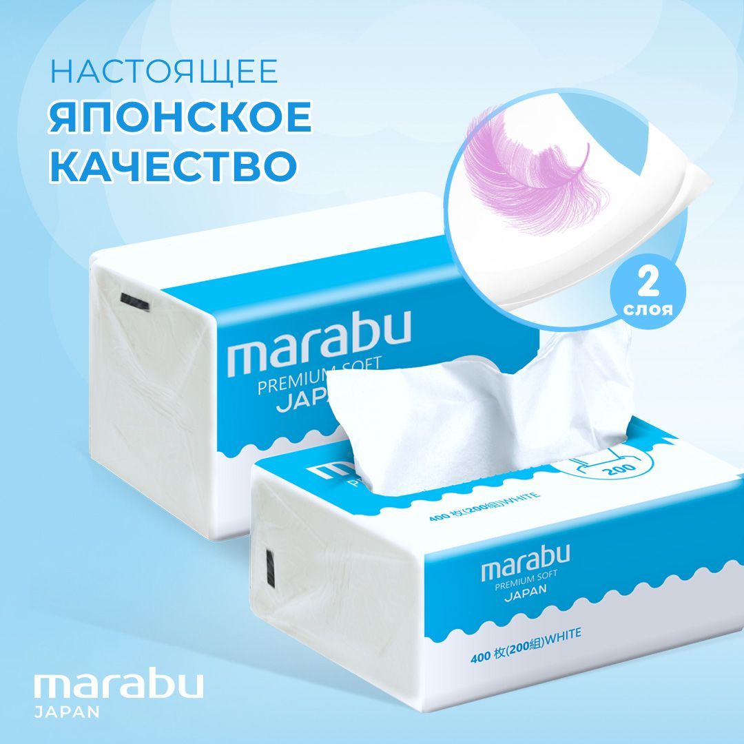 СалфеткибумажныеMARABUPREMIUMSOFT200штвупаковке