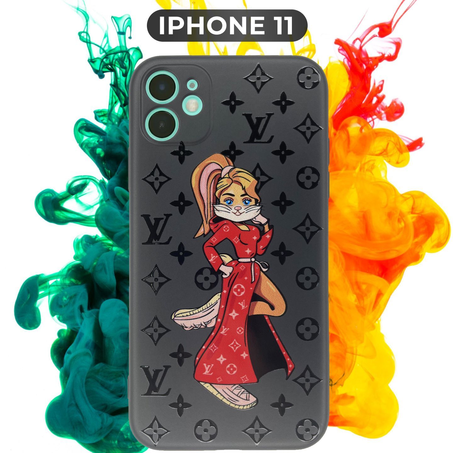 Силиконовый чехол с рисунком Lola Bunny LV/ Лола Банни ЛВ на Apple IPhone  11/Айфон 11 - купить с доставкой по выгодным ценам в интернет-магазине OZON  (692086147)