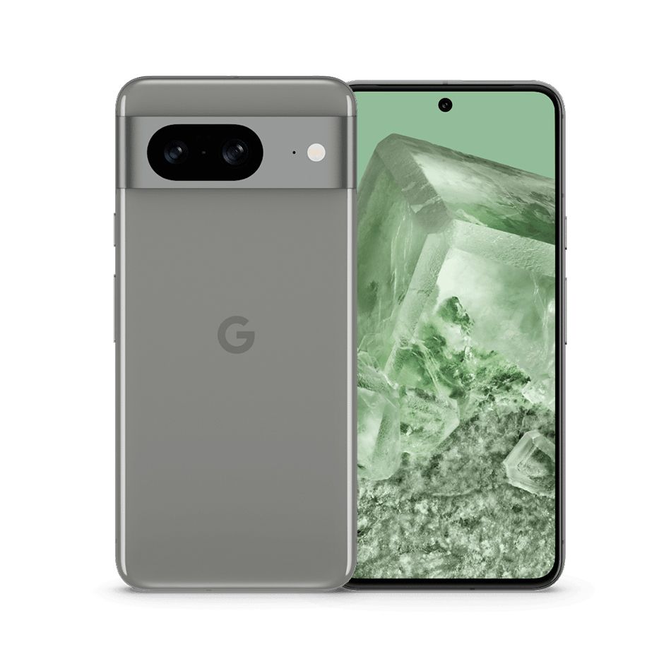 GoogleСмартфонPixel85GNFC6,2"120Гцсветодиодныйполныйдисплей50-мегапиксельнаякамеразаднеговидаGoogleTensorG3Аккумуляторемкостью4575мАч8/128ГБ,серый