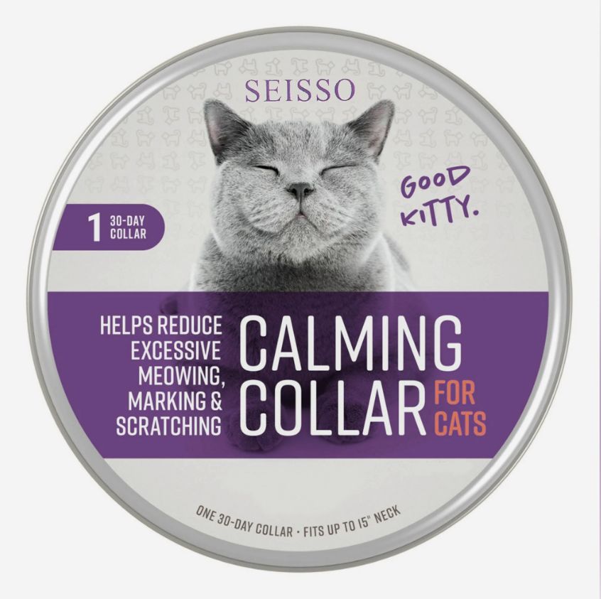 Ошейник для кошек SEISSO Calming Collar успокаивающий с феромонами, фиолетовый