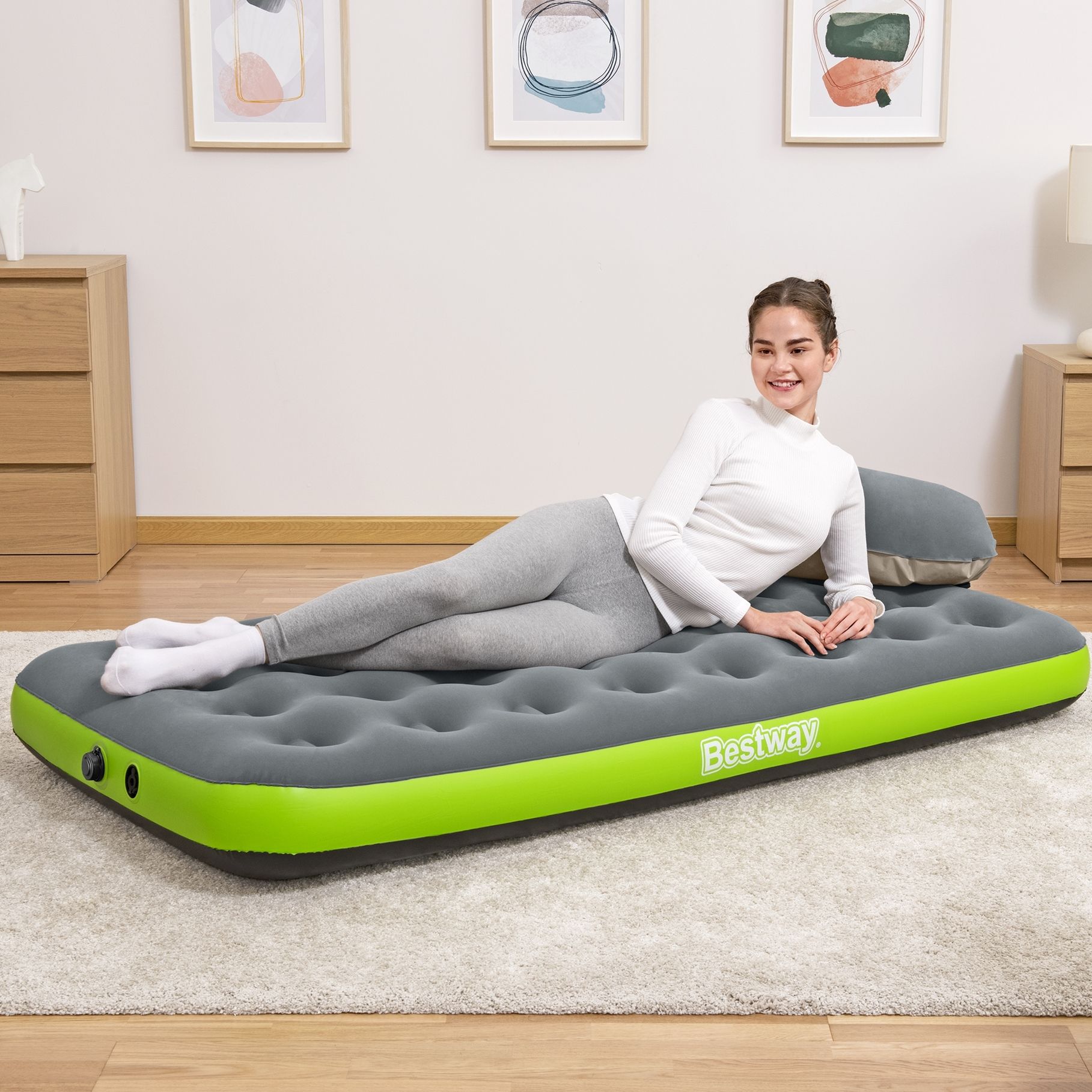 Матрас надувной Bestway Матрас_outdoor_Roll_and_Relax 188 - купить по  выгодной цене в интернет-магазине OZON (266926698)