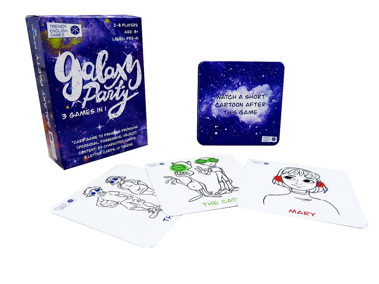 Карточная настольная игра для изучения английского языка Galaxy Party -  купить с доставкой по выгодным ценам в интернет-магазине OZON (1293970575)