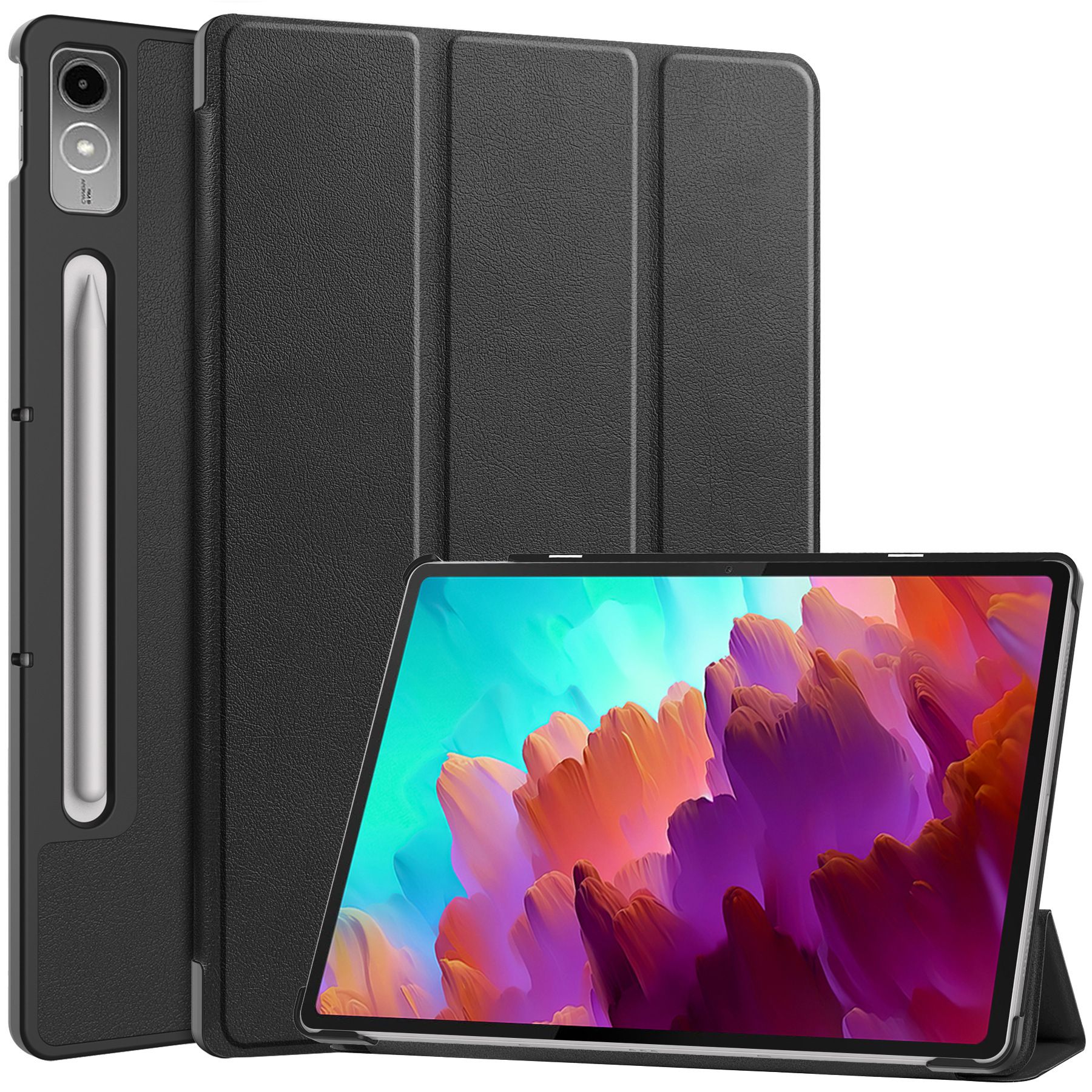 LenovoTabP1212.7"/XiaoxinPadPro12.7"2023TB370FU/TB371FCЗащитныйчехолдляпланшета,Черный