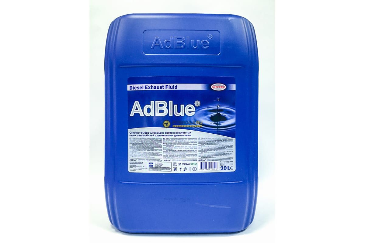 Жидкость для систем Sintec Мочевина AdBlue 20л - купить с доставкой по  выгодным ценам в интернет-магазине OZON (843637825)