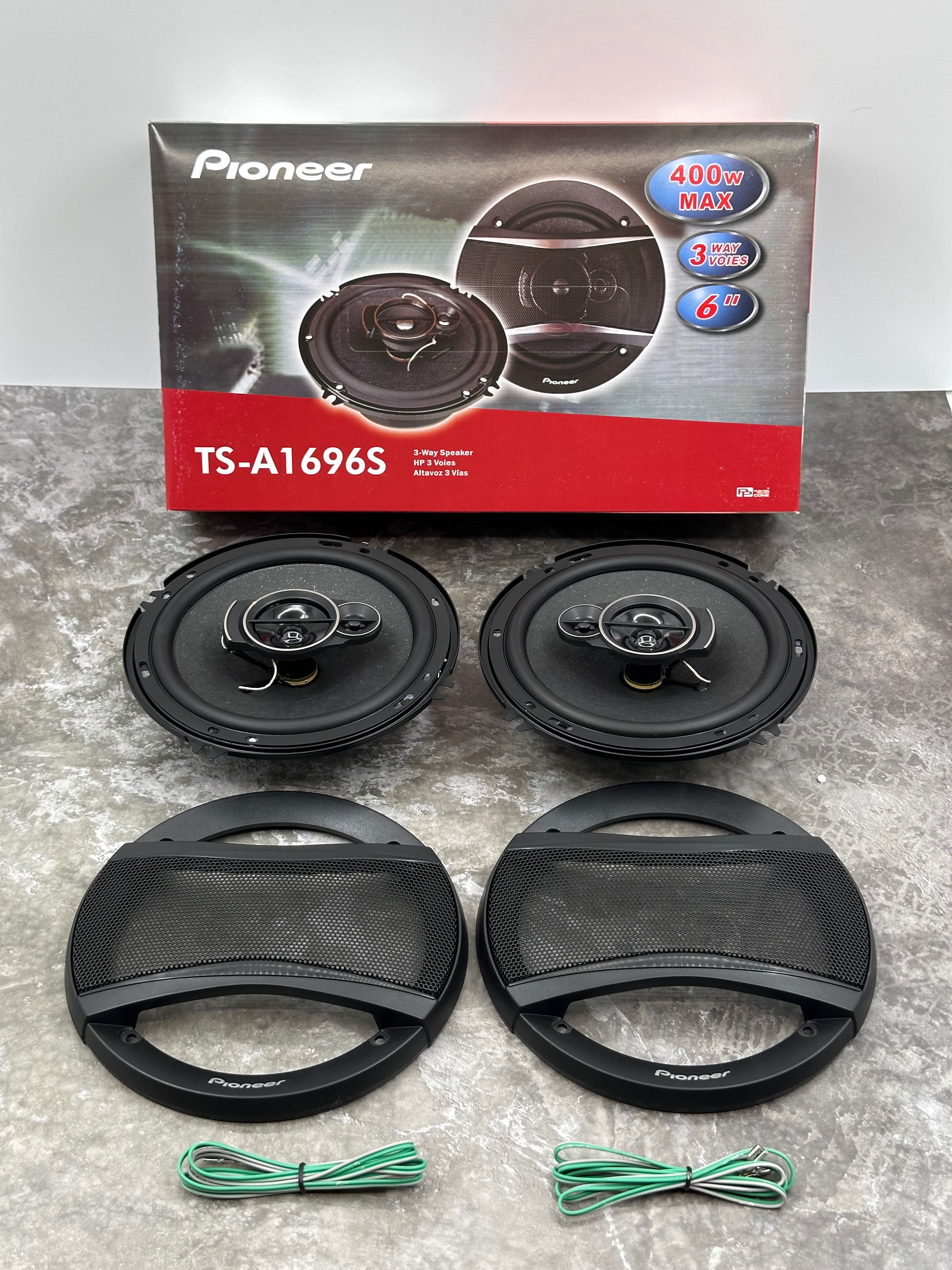 Автомобильные динамики Pioneer TS-A1696S Комплект из 2 штук Коаксиальная  акустика 3-х полосная, 16 См (6 Дюйм.), 400 Вт. - купить по выгодной цене в  интернет-магазине OZON (1219044059)