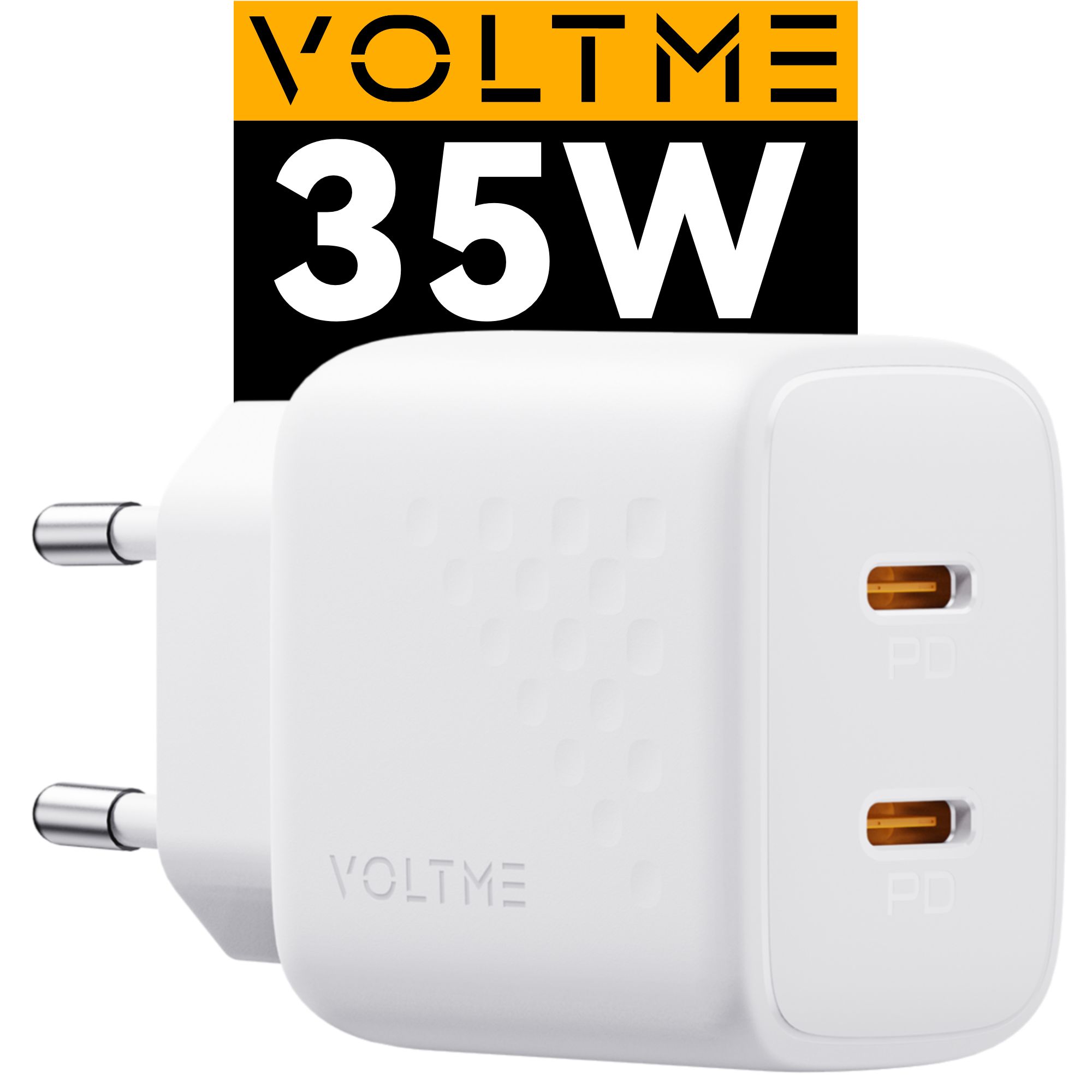 Сетевое зарядное устройство VOLTME Revo 30 Duo CA_2_USB Type-C, 35 Вт, USB  Type-C, GaN, Power Delivery - купить по выгодной цене в интернет-магазине  OZON (941525878)