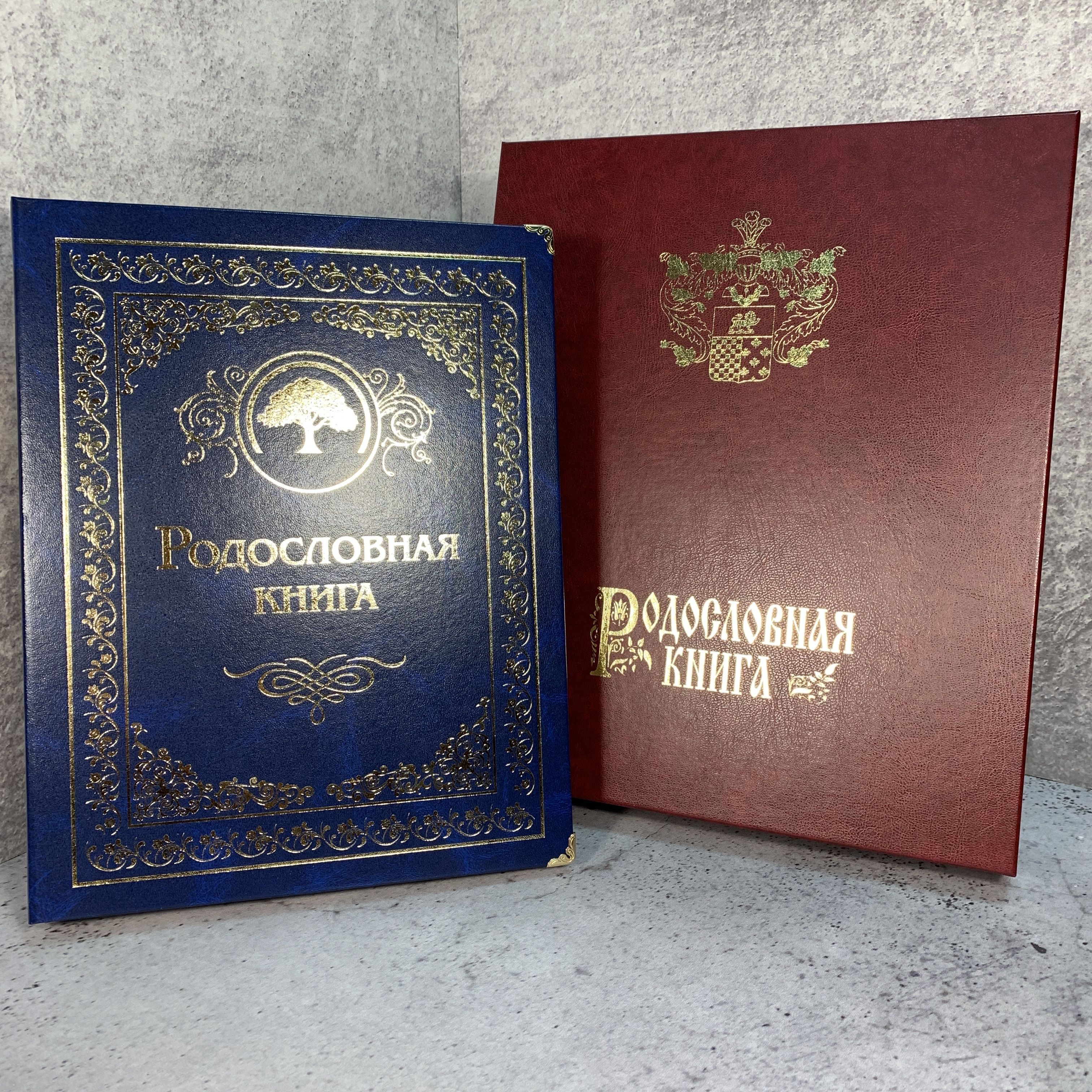 Подарочная Родословная книга "Сапфировая" в футляре