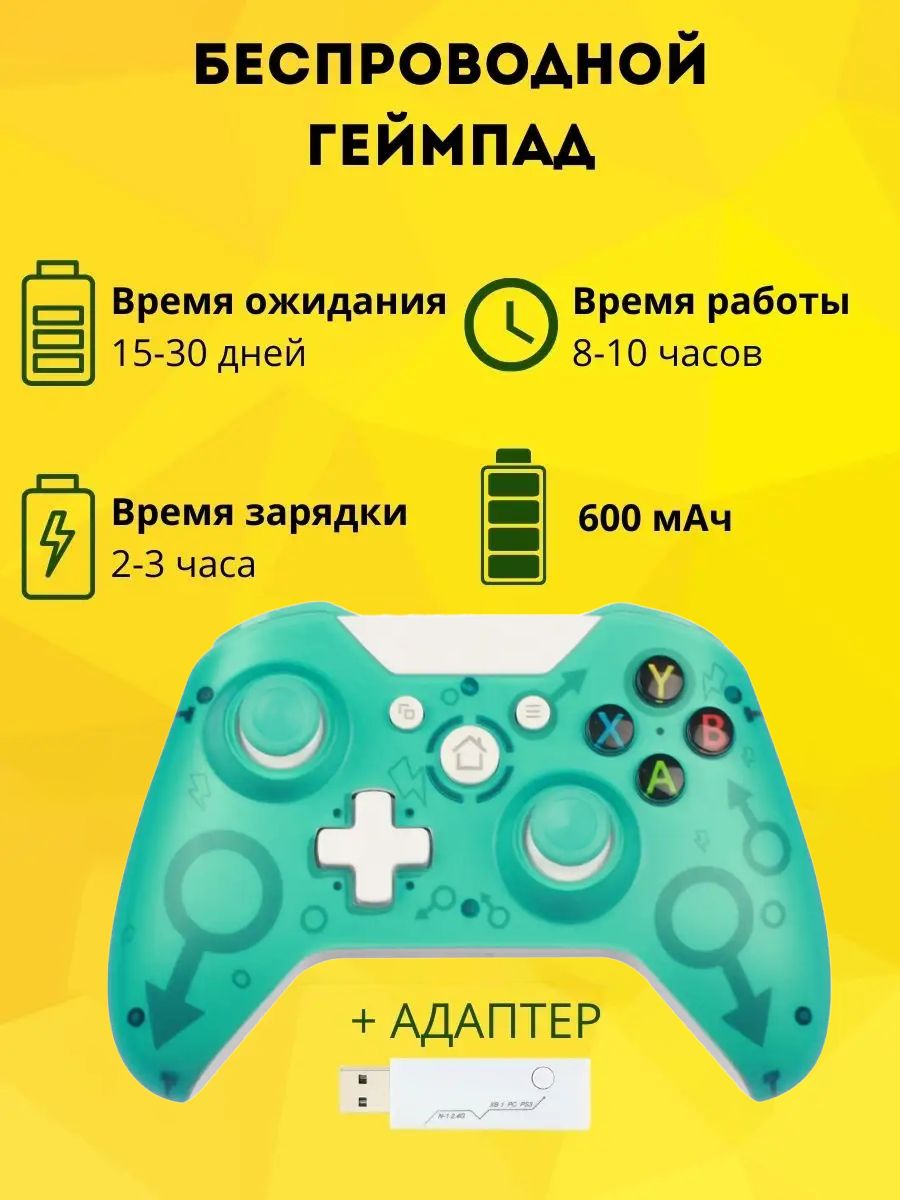 Геймпад VIDGES, для XBox 360, Xbox Series, зеленый - купить по выгодной  цене в интернет-магазине OZON (856652641)