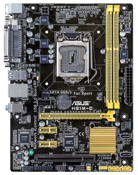 Материнская плата Socket 1150 Asus H81M-C