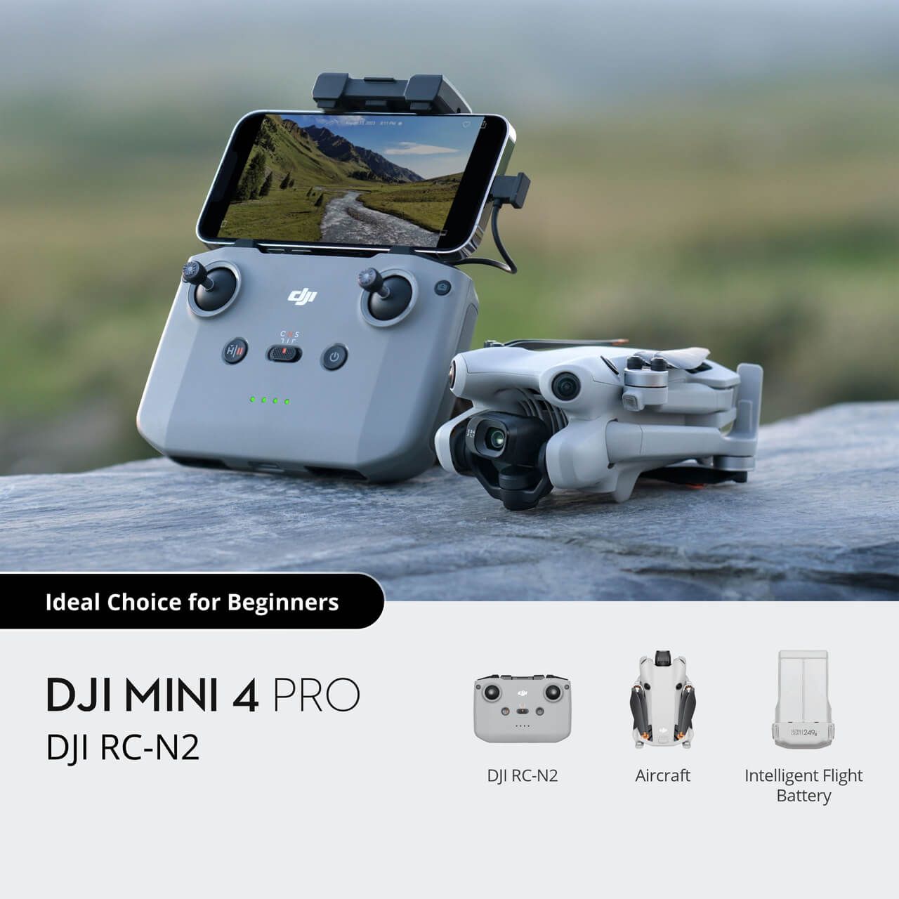 Квадрокоптер DJI Mini 4 Pro RC N2 без экрана