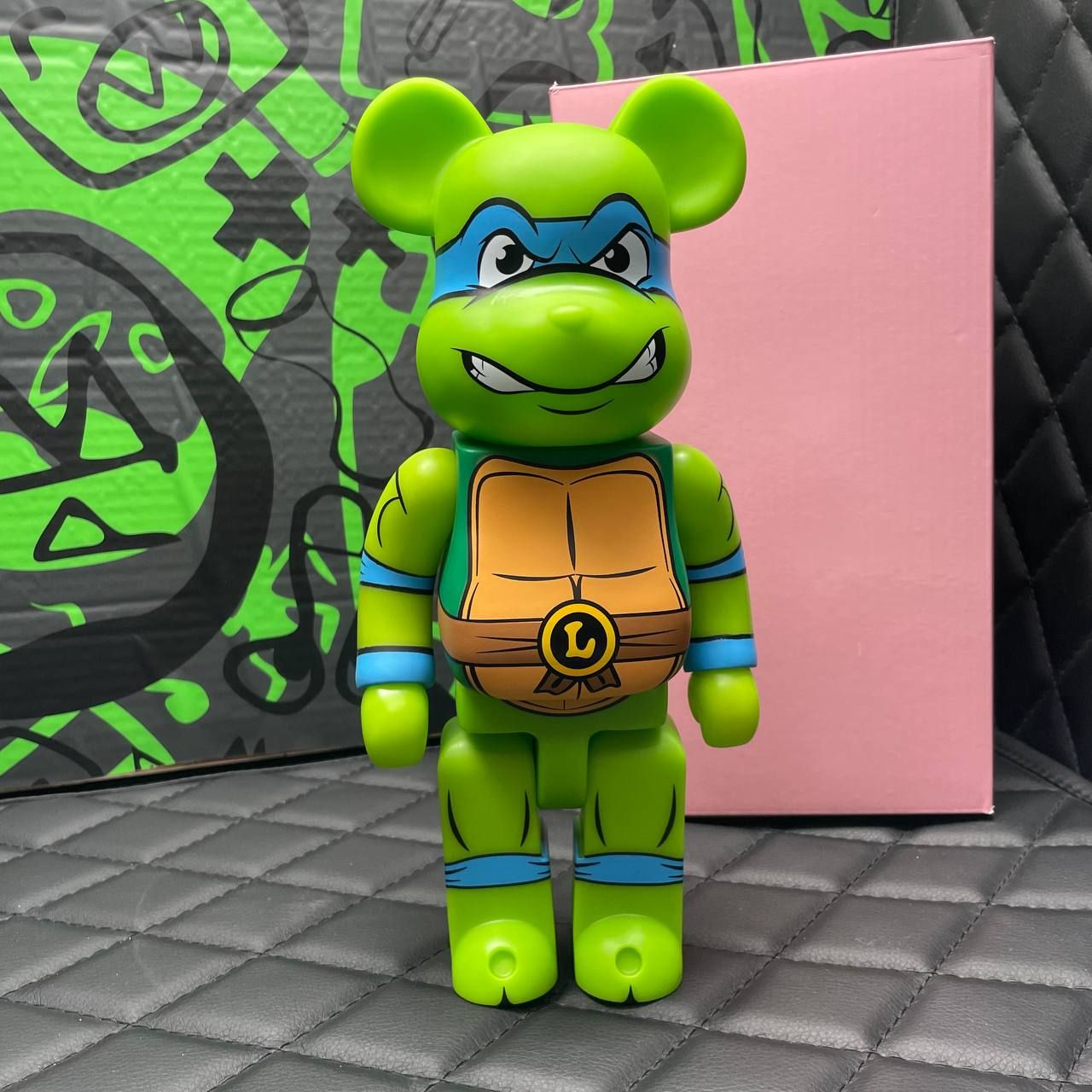 Игрушка Bearbrick Черепашки Ниндзя Леонард 28см - купить с доставкой по  выгодным ценам в интернет-магазине OZON (1399623186)