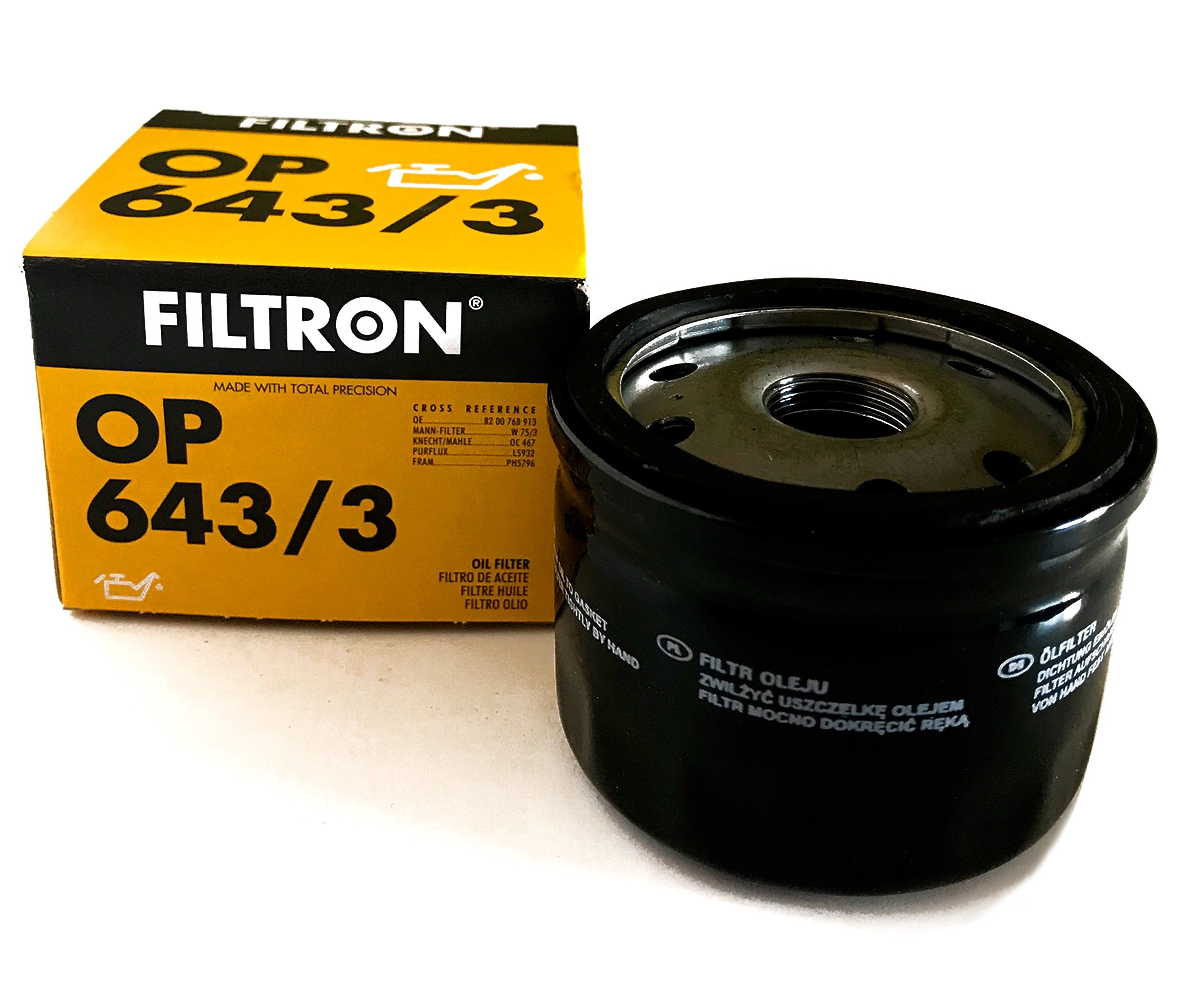 Купить масляный фильтр на рено логан. Фильтр масляный op643/3. FILTRON op6433 фильтр масляный. Фильтрон op643/3. Фильтр масляный Рено Дастер 1.3 Фильтрон.