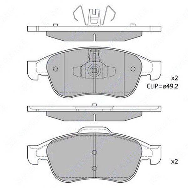 HI-QSP1390SNS(410607115R/440603905R/440603905R)колодкидисковыепrenaultmegane/fluence1.6-2.0/1.5d08