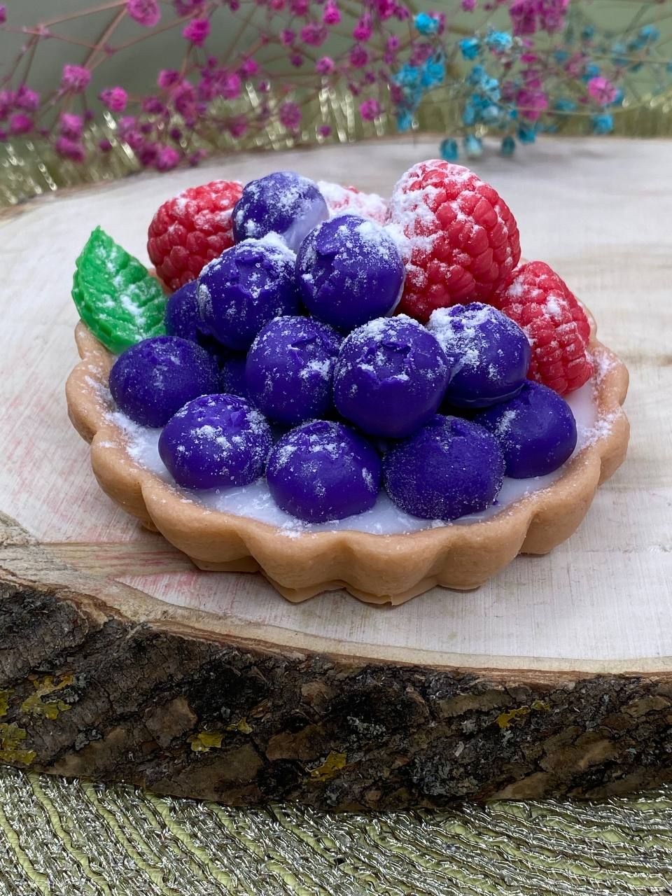 Мыло малина ручной работы