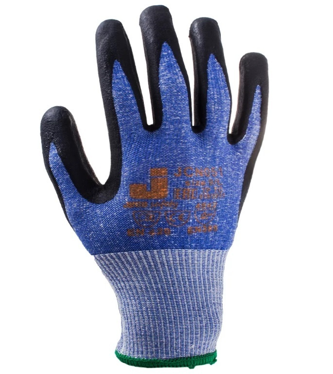 Перчатки защитные от порезов с нитриловым покрытием JETA SAFETY, размер 9/L.  #1