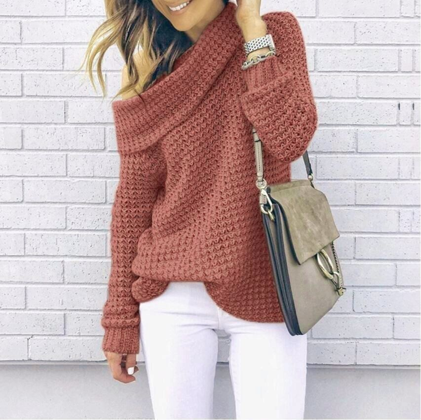 Вязанный свитер мода