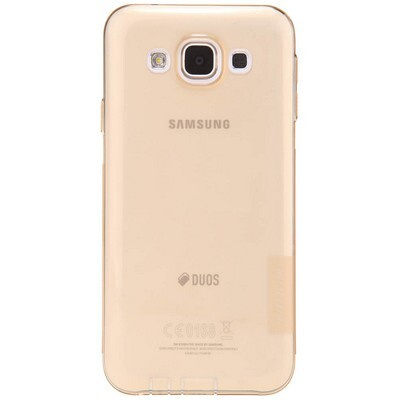 Силиконовый чехол Nillkin Nature TPU Case Brown для Samsung Galaxy E5 #1