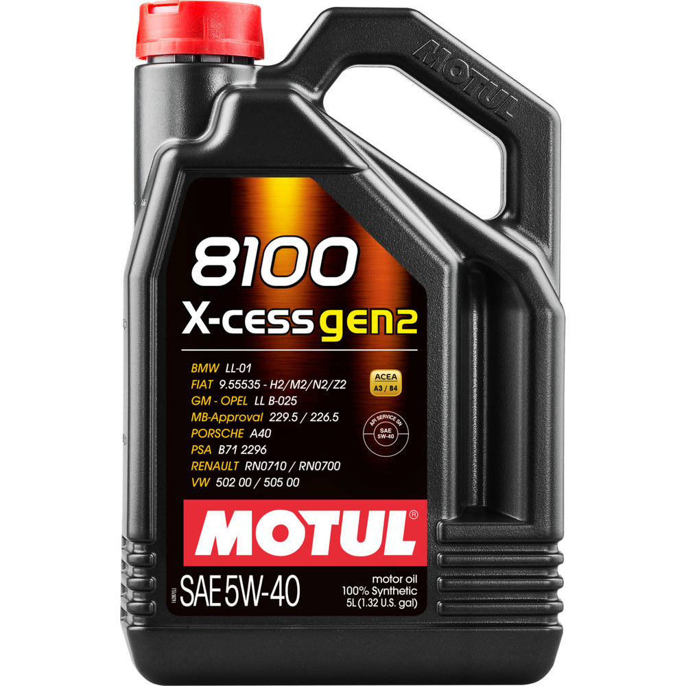  масло MOTUL 8100 X-CESS GEN2 5W-40 Синтетическое 5 л -  .