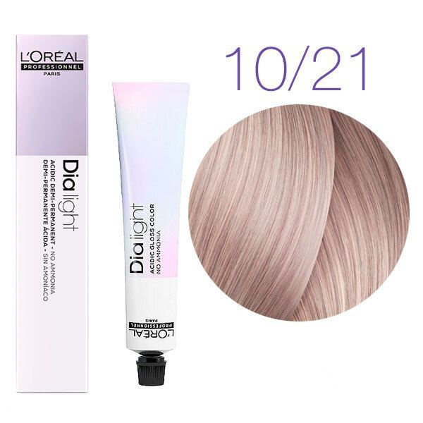 Loreal Professionnel Полуперманентный краситель блеск для волос без аммиака Dia Light 1021 8490