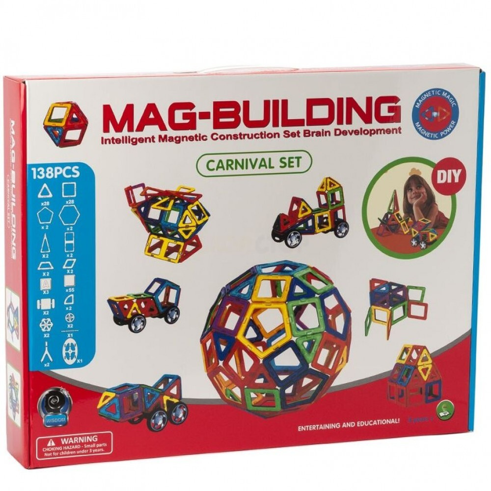 Магнитный конструктор Mag-Building 138 деталей — купить в интернет ...