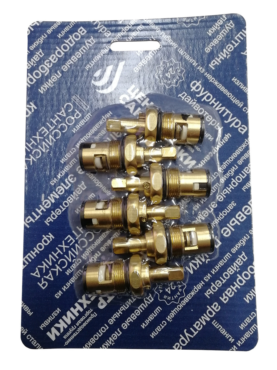 Кран-букса для российского смесителя ЦС КБК 18/1, 6 штук - купить в ...