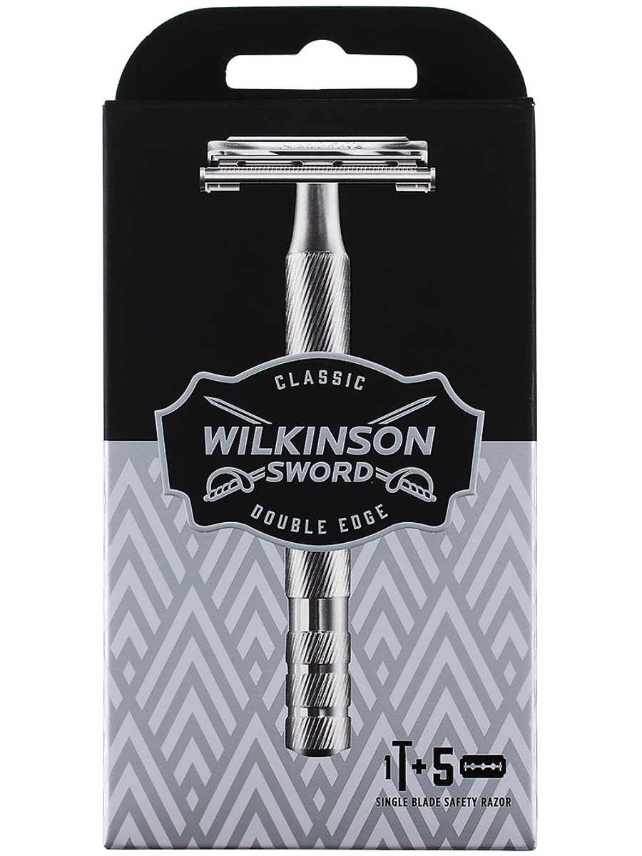 Wilkinson Sword Classic Классическая бритва с 5 сменными лезвиями ...