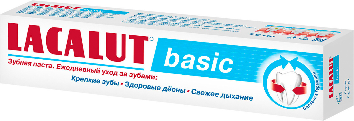 Lacalut basic, зубная паста, 75 мл #1