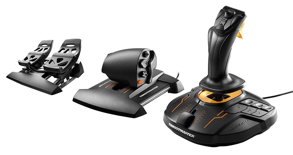 Набор Thrustmaster T-16000M FCS Flight Pack : Джойстик.Руд.Педали,PC ...