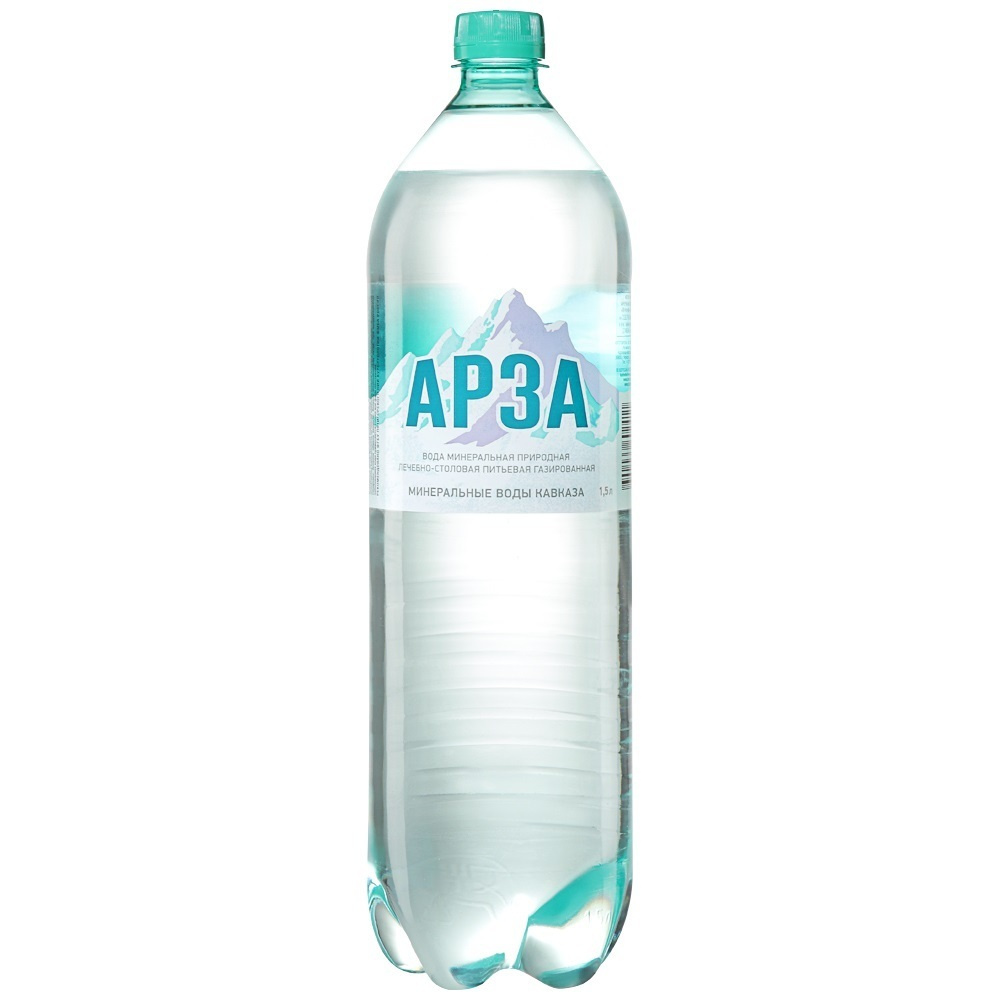 Арза-1 вода минеральная газированная, 5 шт по 1,5 л — купить в интернет ...