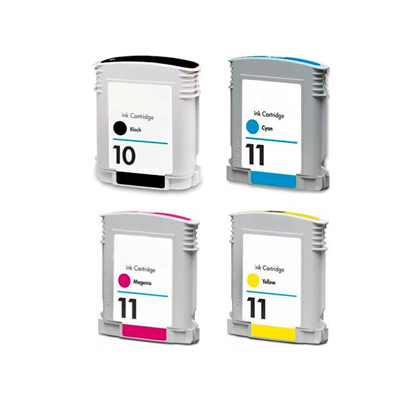 Комплект картриджей EasyPrint HP DesignJet 70, 500, 500 plus, 500PS Plus,  800, 800PS, Business InkJet 2800, 2000c и др. Комплект из 4 шт., голубой,  пурпурный, желтый, черный, для струйного принтера, совместимый купить