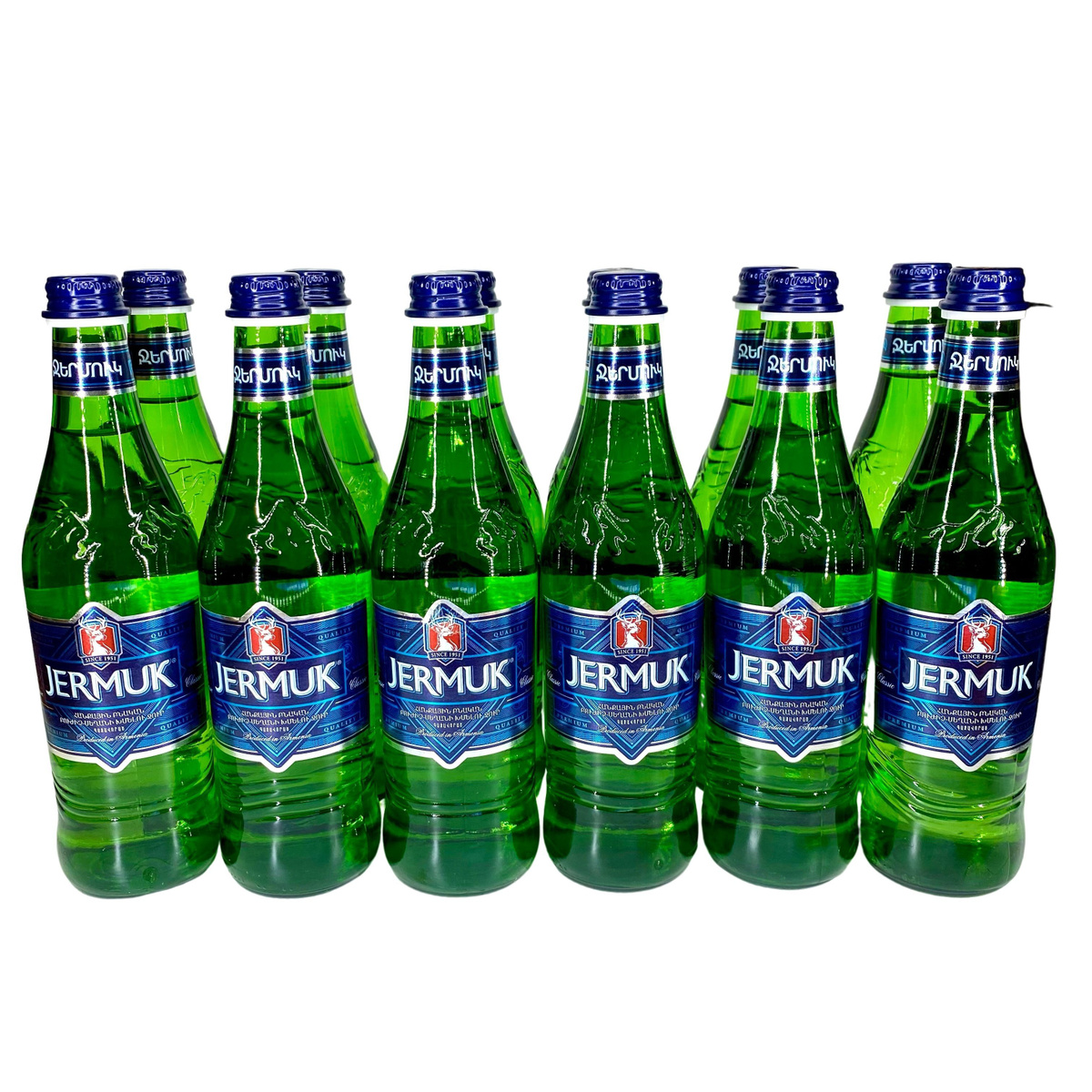 Минеральная вода Джермук газированная (стекло), 0,33л (упаковка 12 шт ...