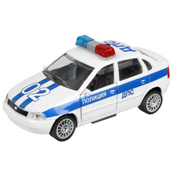 Машина металлическая ТехноПарк "LADA Калина Полиция ДПС", свет+звук, 12 ...